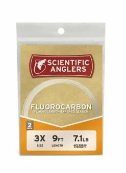 Scientific Anglers SA Fluorocarbon Leader 9" 4X (0.178mm) 2-pack