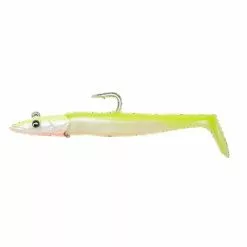 SG Savage Gear SANDEEL V2 14CM 33G SINKING LEMON BACK 2+1