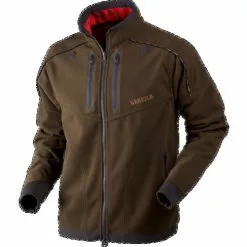 Härkila Härkila Lynx Reversible Fleece Jakke Willow Green/AXIS MSP® Red Blaze